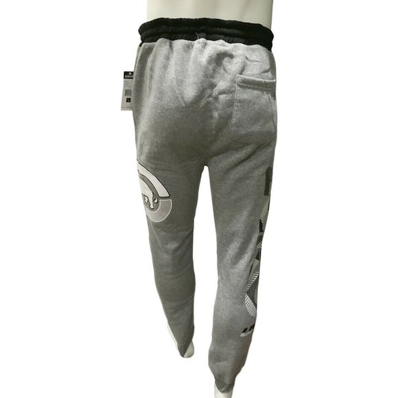 NWT ECKO UNLTD. AUTHENTIC MEN'S GRAY FLEECE PULL ON JOGGER PANTS SIZE L - Picture 4 of 5